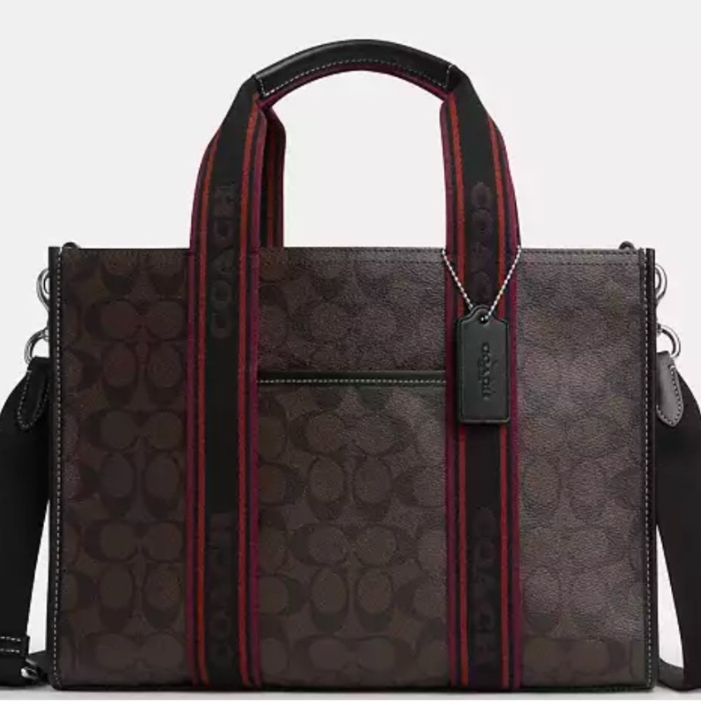 Coach Smith Tote in Signature canvas